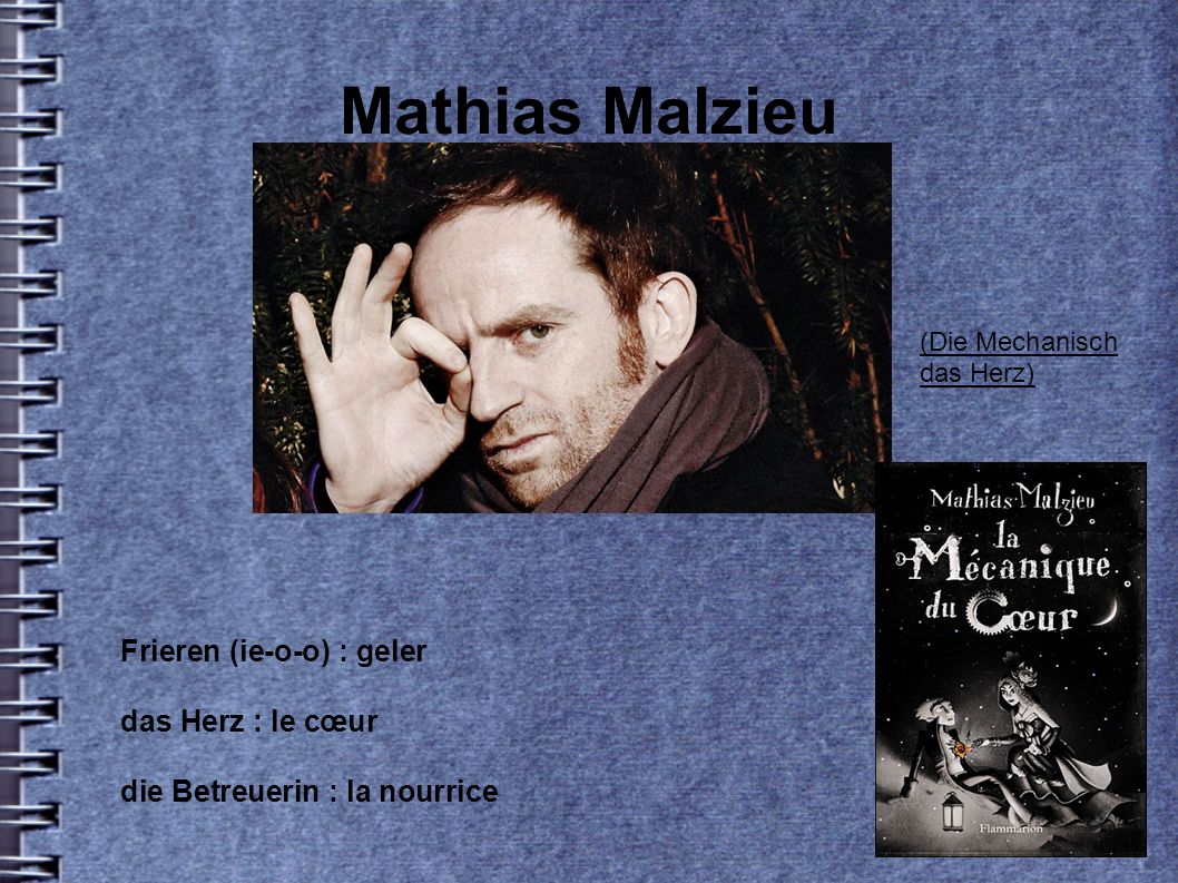 Mathias Malzieu Frieren (ie-o-o) : geler das Herz : le cœur