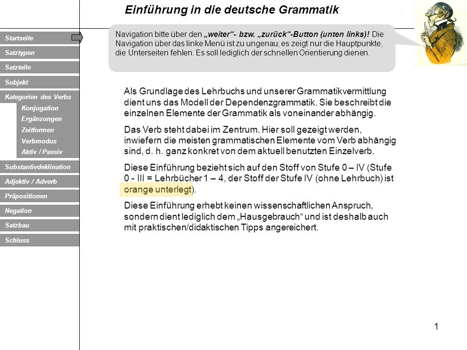 Navigation bitte über den „weiter - bzw. „zurück -Button (unten links)