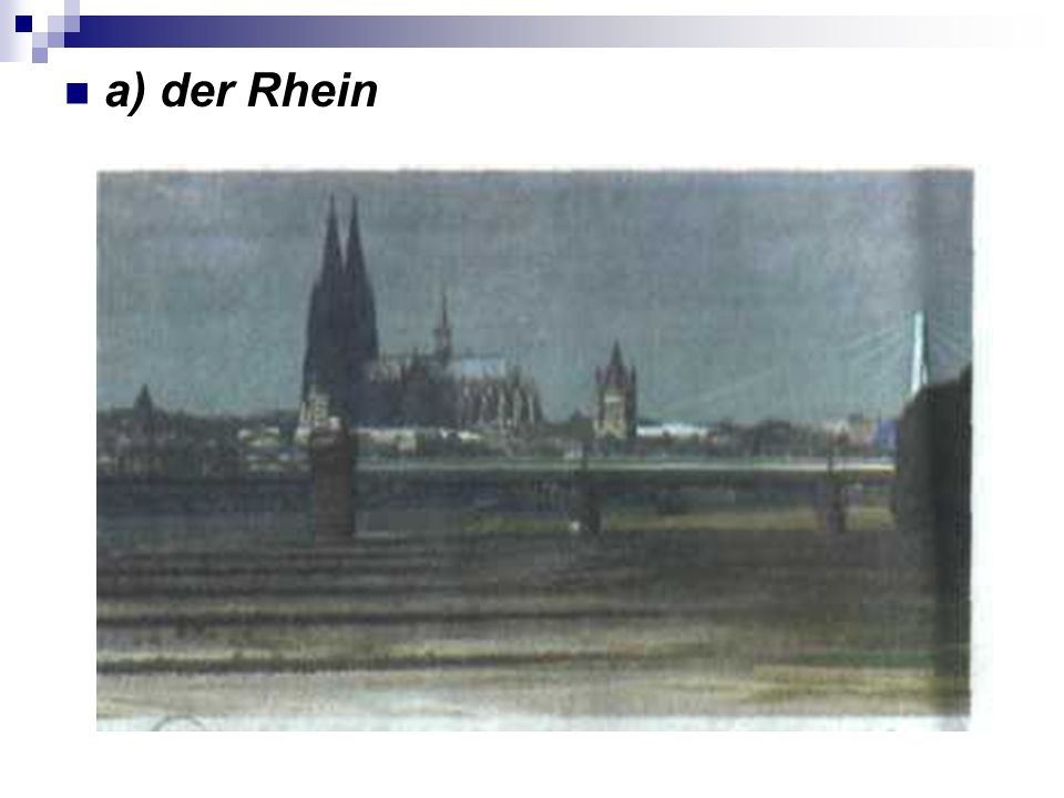 а) der Rhein