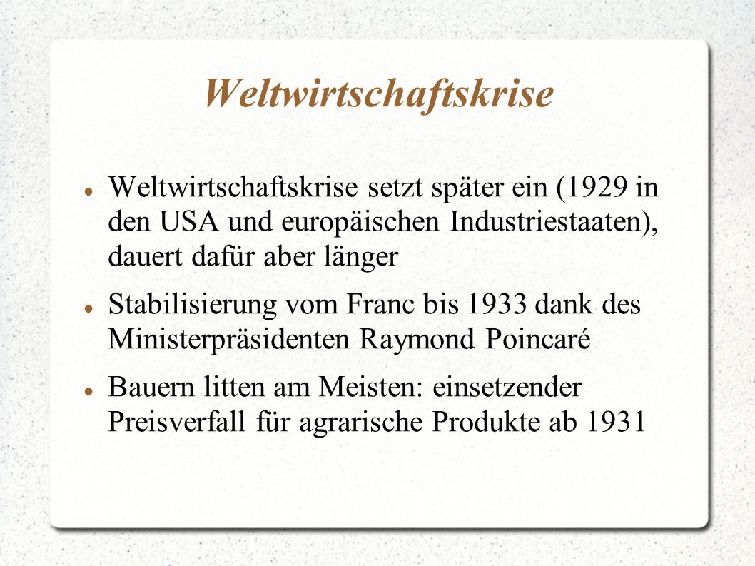Weltwirtschaftskrise