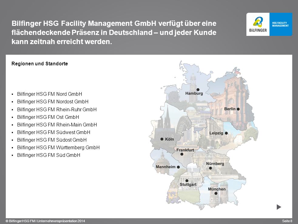 Unternehmenspräsentation Bilfinger HSG Facility Management GmbH - ppt video  online herunterladen