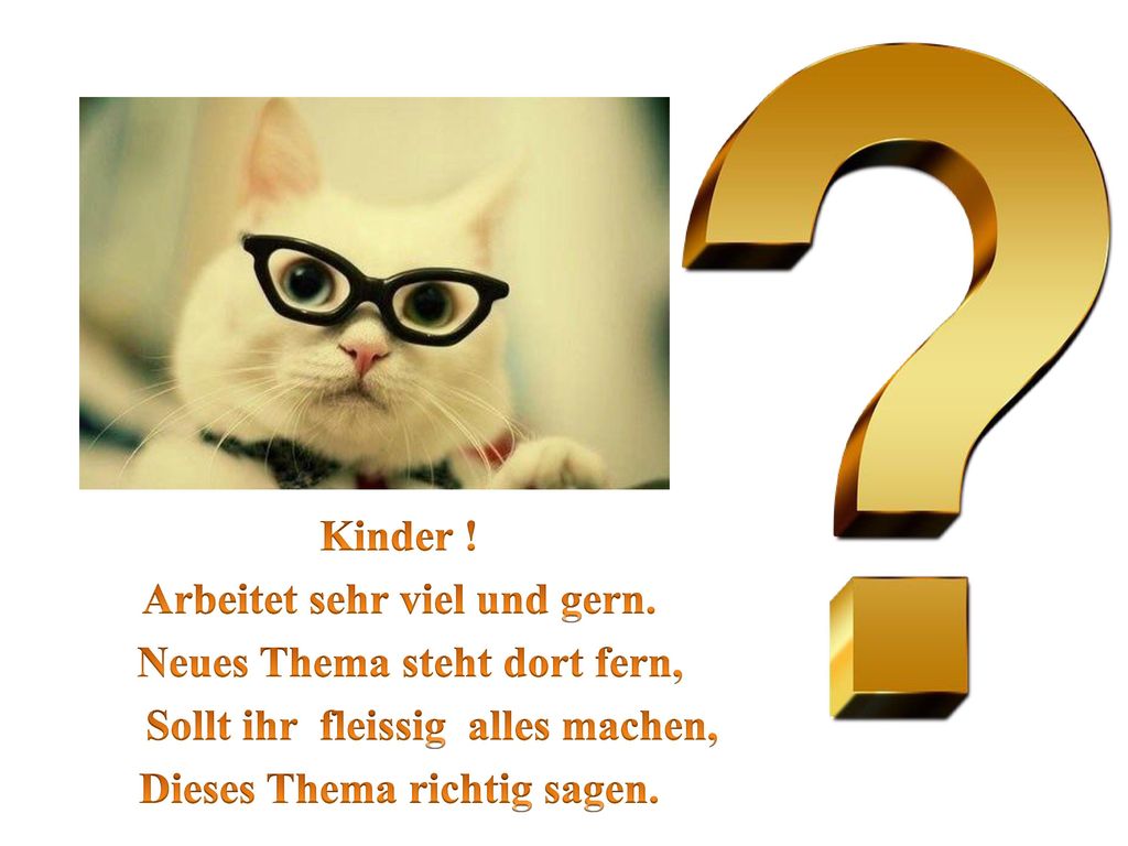 Arbeitet sehr viel und gern. Neues Thema steht dort fern,
