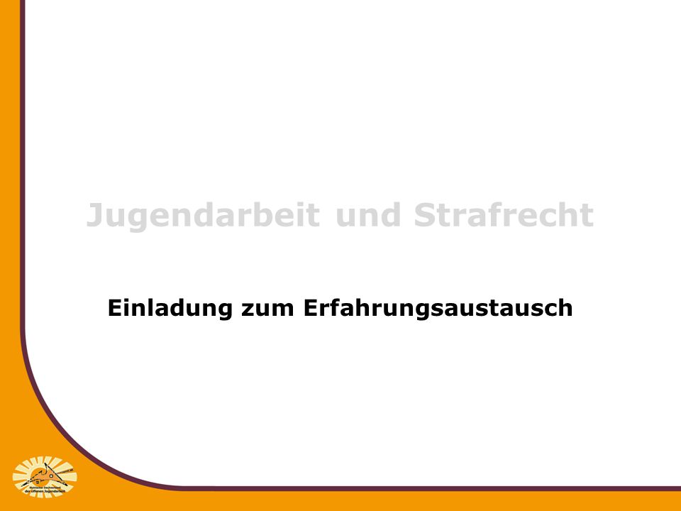 Jugendarbeit und Strafrecht