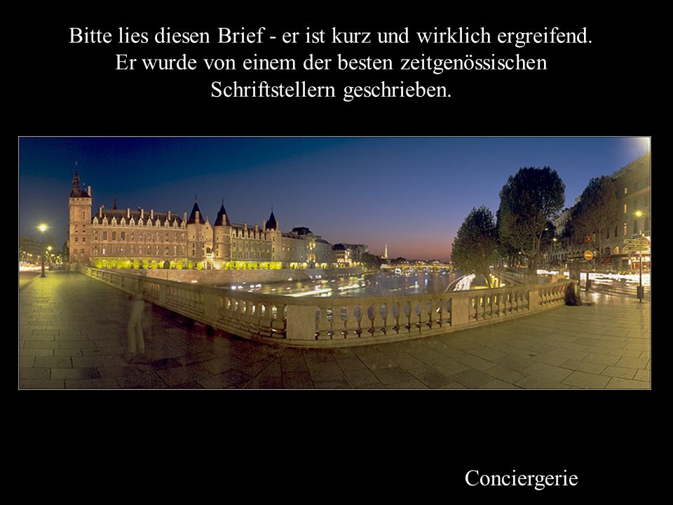 Bitte lies diesen Brief - er ist kurz und wirklich ergreifend