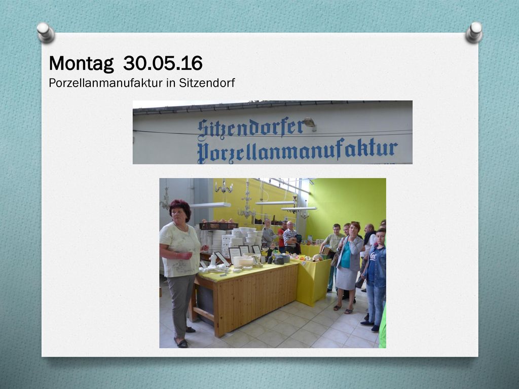 Montag Porzellanmanufaktur in Sitzendorf