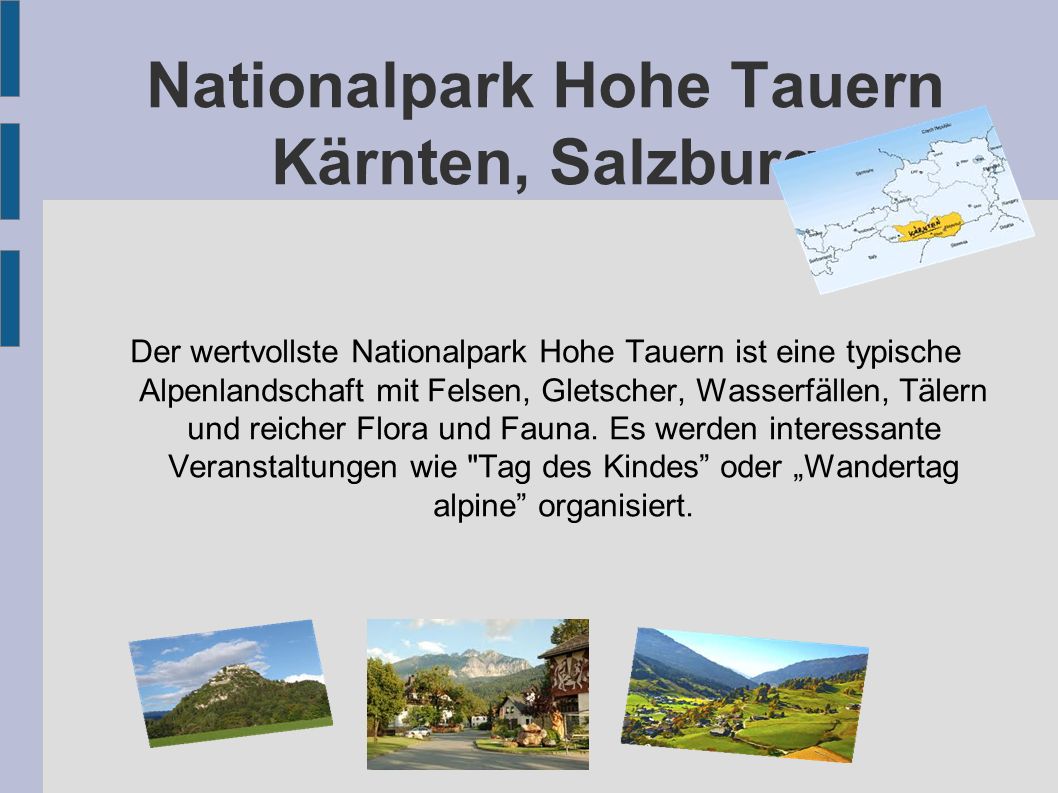 Nationalpark Hohe Tauern Kärnten, Salzburg