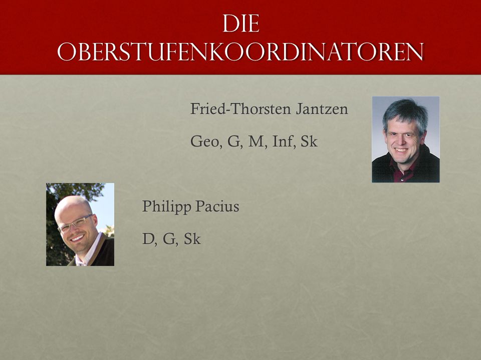Die oberstufenkoordinatoren