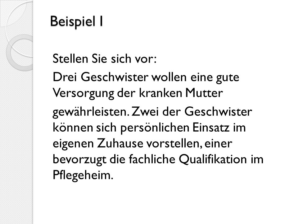 Beispiel I