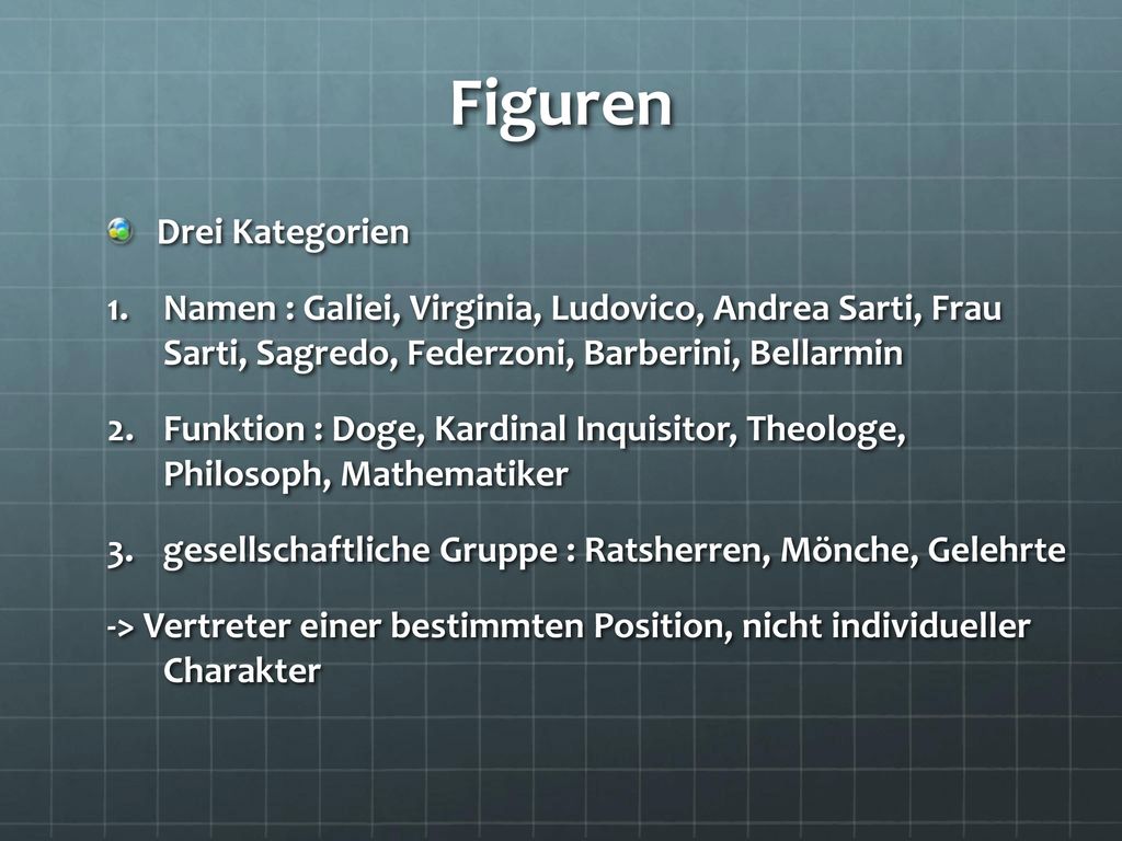 Figuren Drei Kategorien