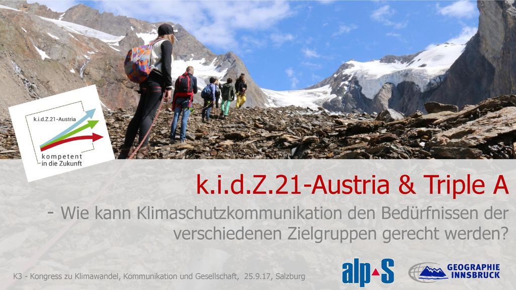 k.i.d.Z.21-Austria & Triple A - Wie kann Klimaschutzkommunikation den Bedürfnissen der verschiedenen Zielgruppen gerecht werden