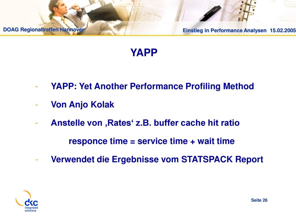 YAPP YAPP: Yet Another Performance Profiling Method Von Anjo Kolak