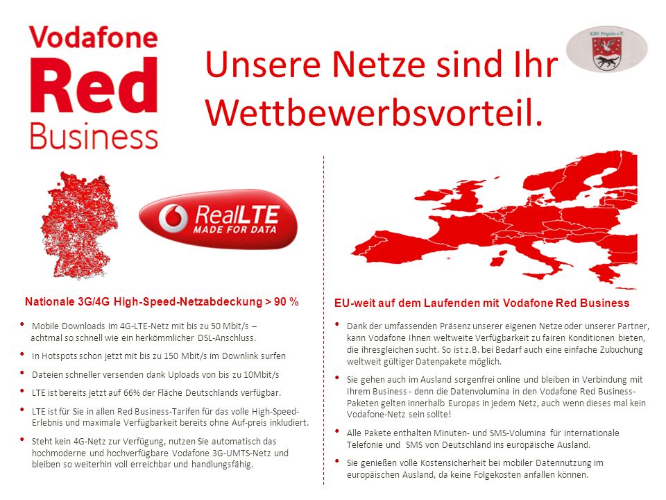 Unsere Netze sind Ihr Wettbewerbsvorteil.