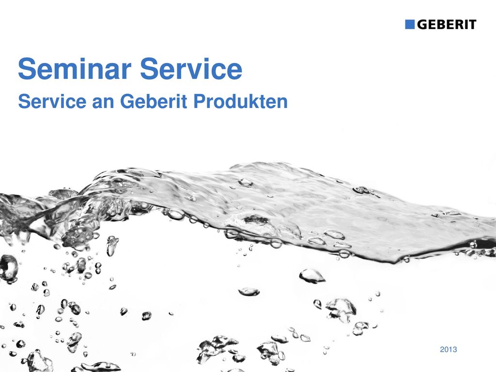 Service an Geberit Produkten