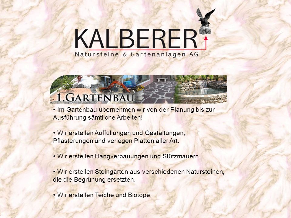 Im Gartenbau übernehmen wir von der Planung bis zur Ausführung sämtliche Arbeiten!
