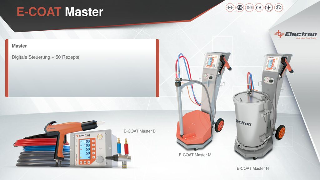 E-COAT Master Master Digitale Steuerung + 50 Rezepte E-COAT Master B