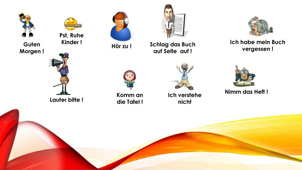 Ich habe mein Buch vergessen ! Schlag das Buch auf Seite auf !