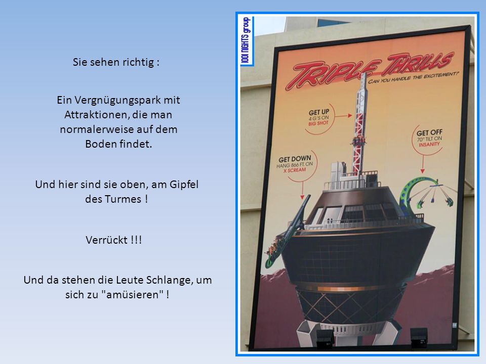 Und hier sind sie oben, am Gipfel des Turmes !