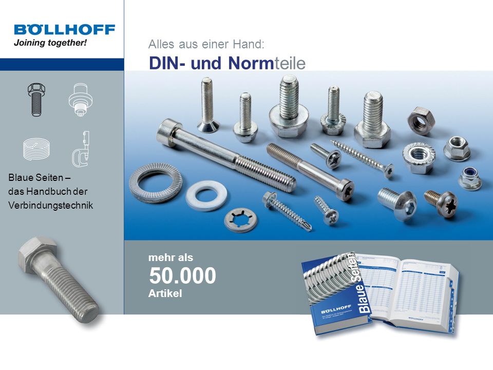 DIN- und Normteile Alles aus einer Hand: mehr als Artikel