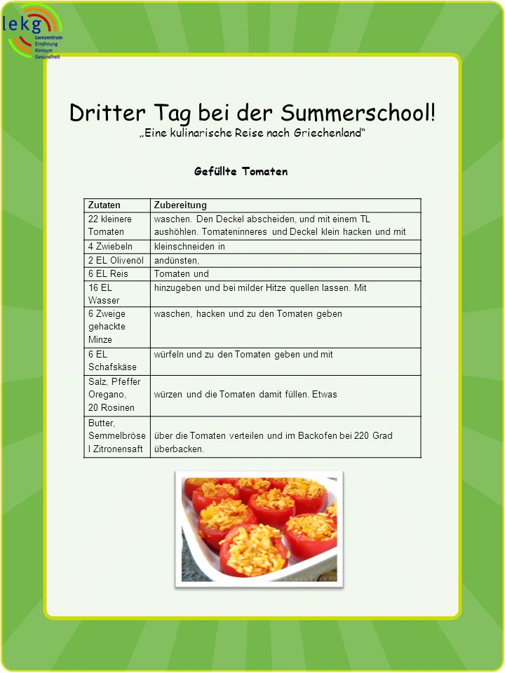 Dritter Tag bei der Summerschool