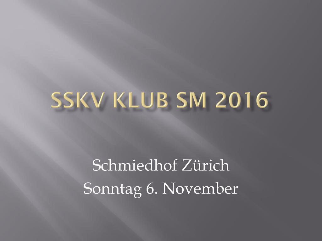 Schmiedhof Zürich Sonntag 6. November