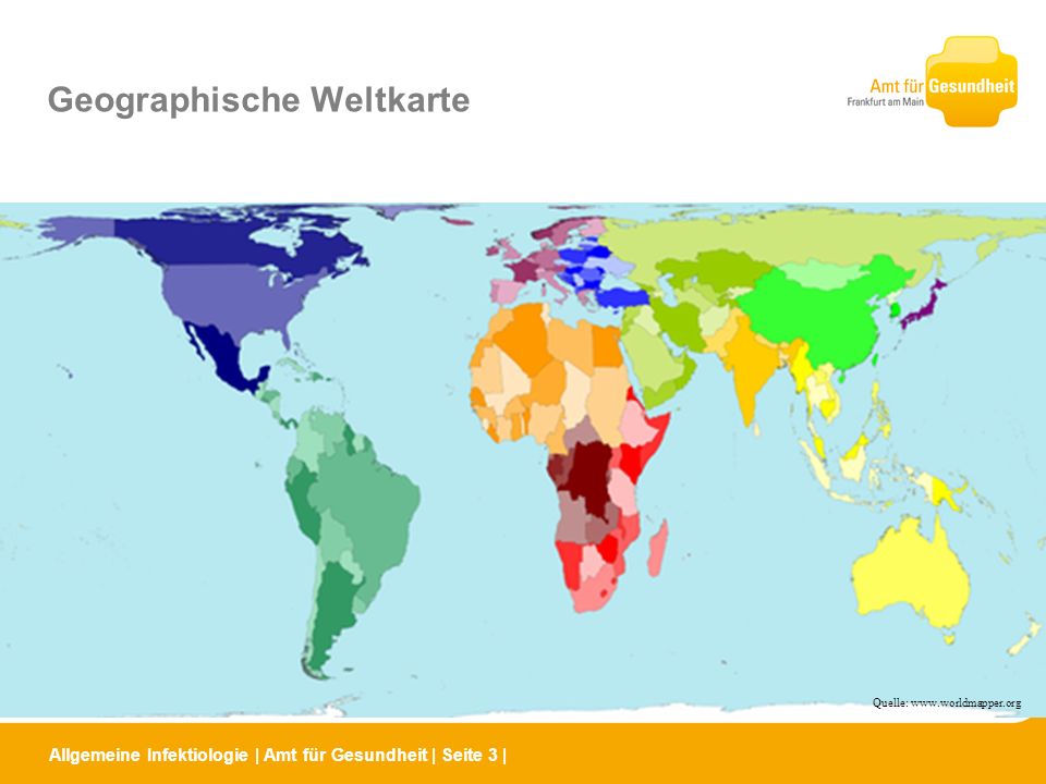 Geographische Weltkarte