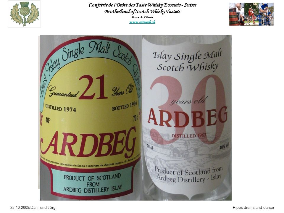 Ardbeg 21 years old 1974 – % Vol Bottle 577 of 600