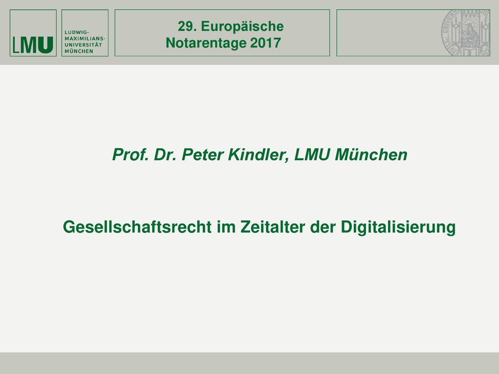 29. Europäische Notarentage 2017