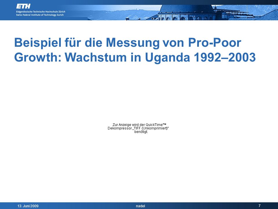 Beispiel für die Messung von Pro-Poor Growth: Wachstum in Uganda 1992–2003