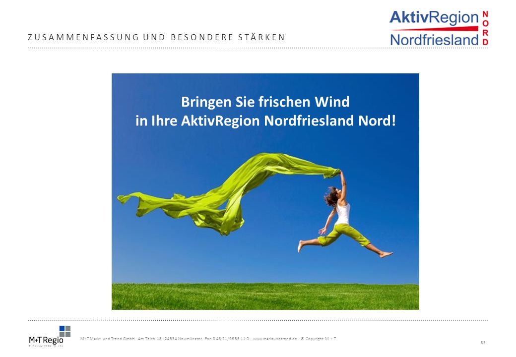 Bringen Sie frischen Wind in Ihre AktivRegion Nordfriesland Nord!