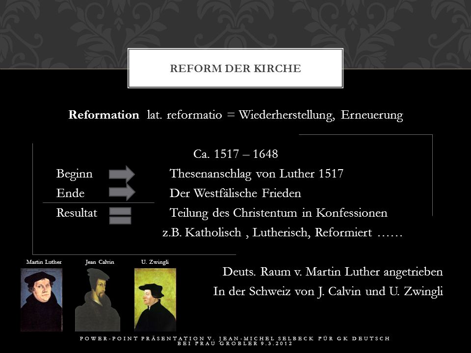 Reform der Kirche