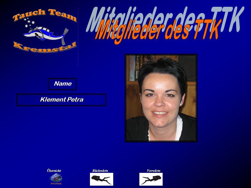 Mitglieder des TTK Name König Daniela Übersicht Rückwärts Vorwärts