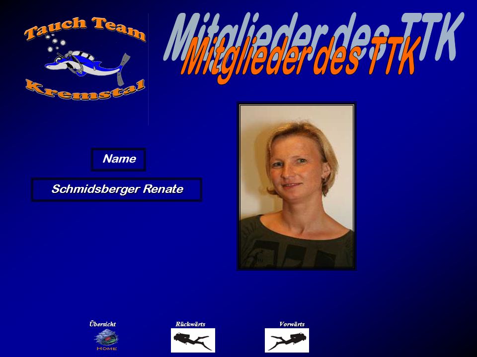 Mitglieder des TTK Name Schober Christian Übersicht Rückwärts Vorwärts