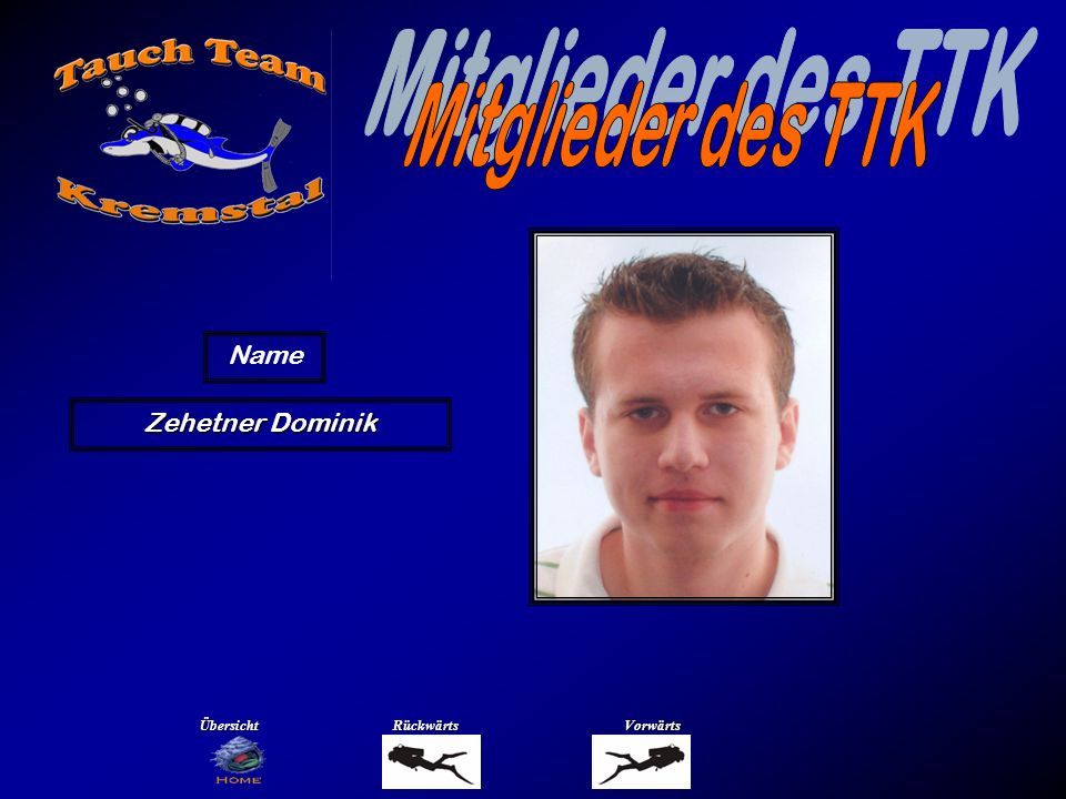 Mitglieder des TTK Name Ziegler Anna Übersicht Rückwärts Vorwärts