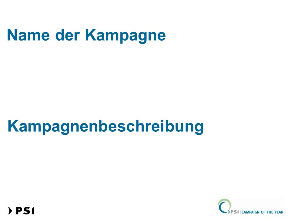 Kampagnenbeschreibung