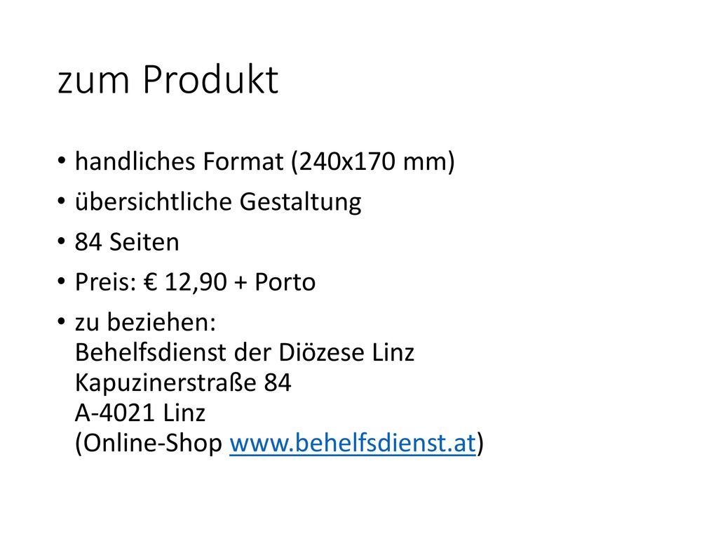 zum Produkt handliches Format (240x170 mm) übersichtliche Gestaltung