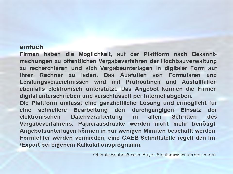 einfach