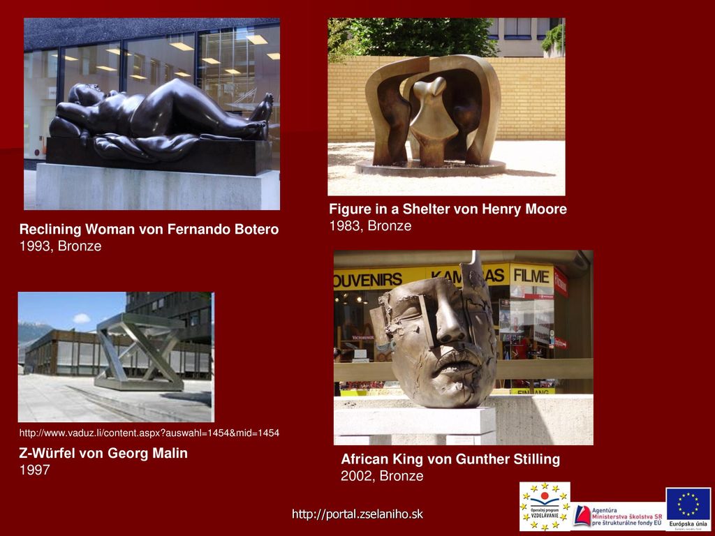 Figure in a Shelter von Henry Moore 1983, Bronze