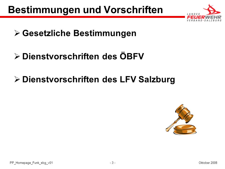 Bestimmungen und Vorschriften