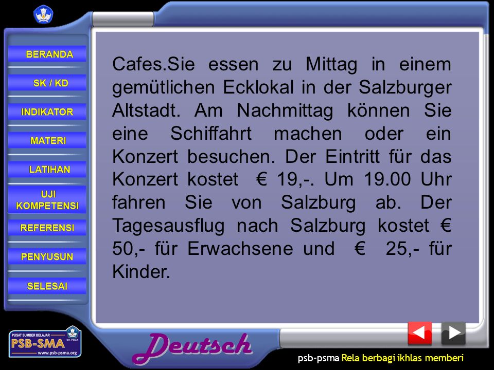 Cafes.Sie essen zu Mittag in einem gemütlichen Ecklokal in der Salzburger Altstadt.