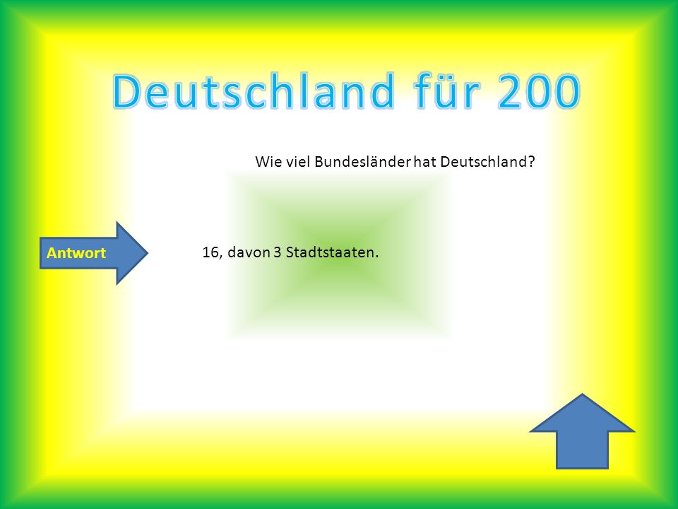 Deutschland für 200 Wie viel Bundesländer hat Deutschland Antwort