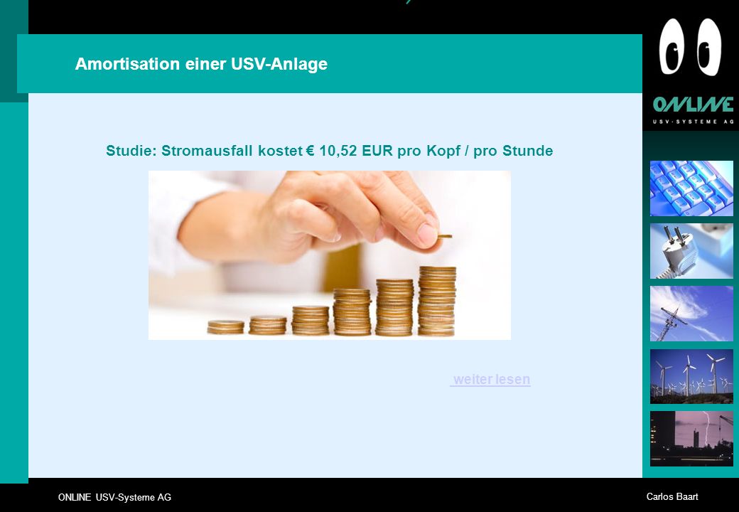 Studie: Stromausfall kostet € 10,52 EUR pro Kopf / pro Stunde