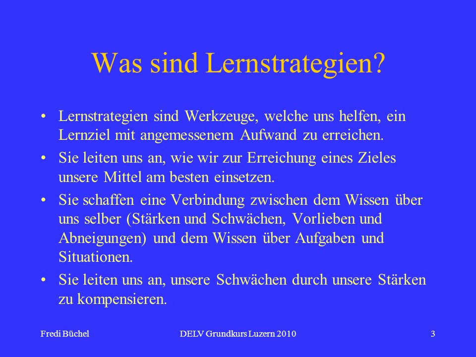Was sind Lernstrategien