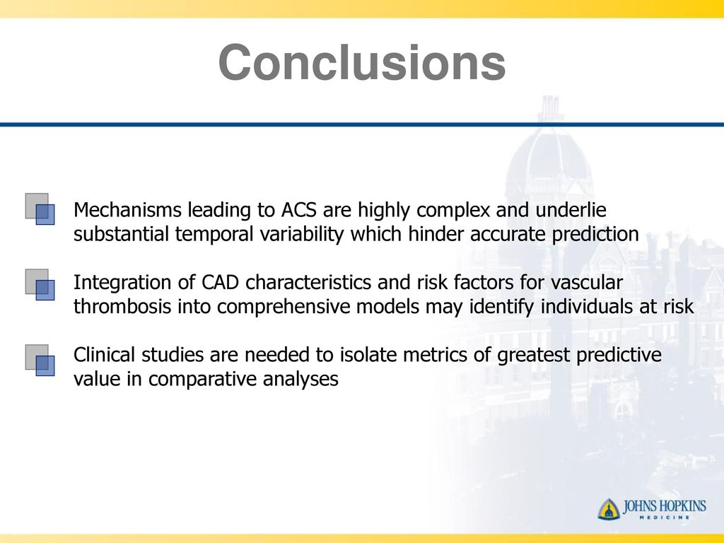 Conclusions Mechanisms leading to ACS are highly complex and underlie substantial temporal variability which hinder accurate prediction.