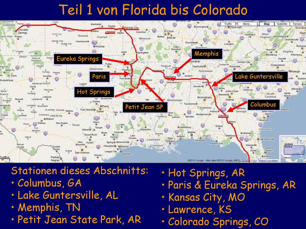 Teil 1 von Florida bis Colorado