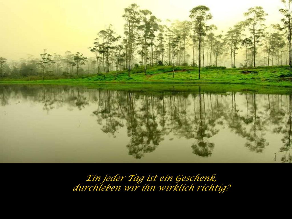 Ein jeder Tag ist ein Geschenk, durchleben wir ihn wirklich richtig