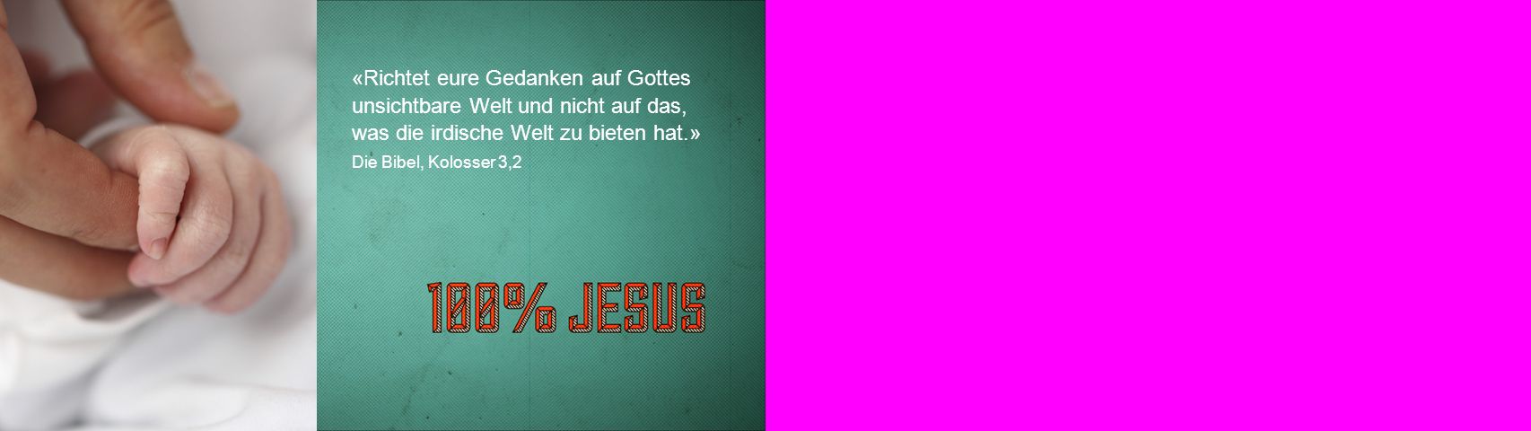 «Richtet eure Gedanken auf Gottes unsichtbare Welt und nicht auf das, was die irdische Welt zu bieten hat.»