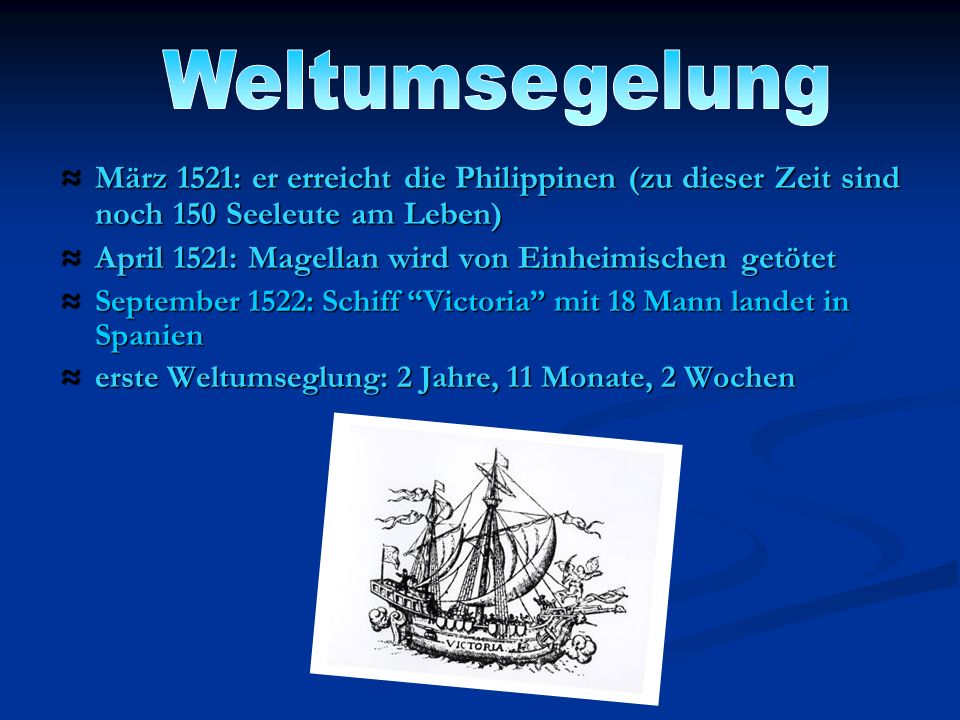 April 1521: Magellan wird von Einheimischen getötet