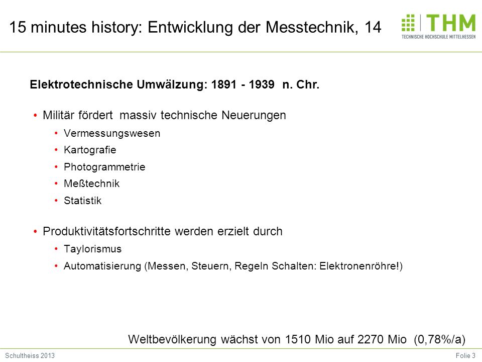 Elektrotechnische Umwälzung: n. Chr.