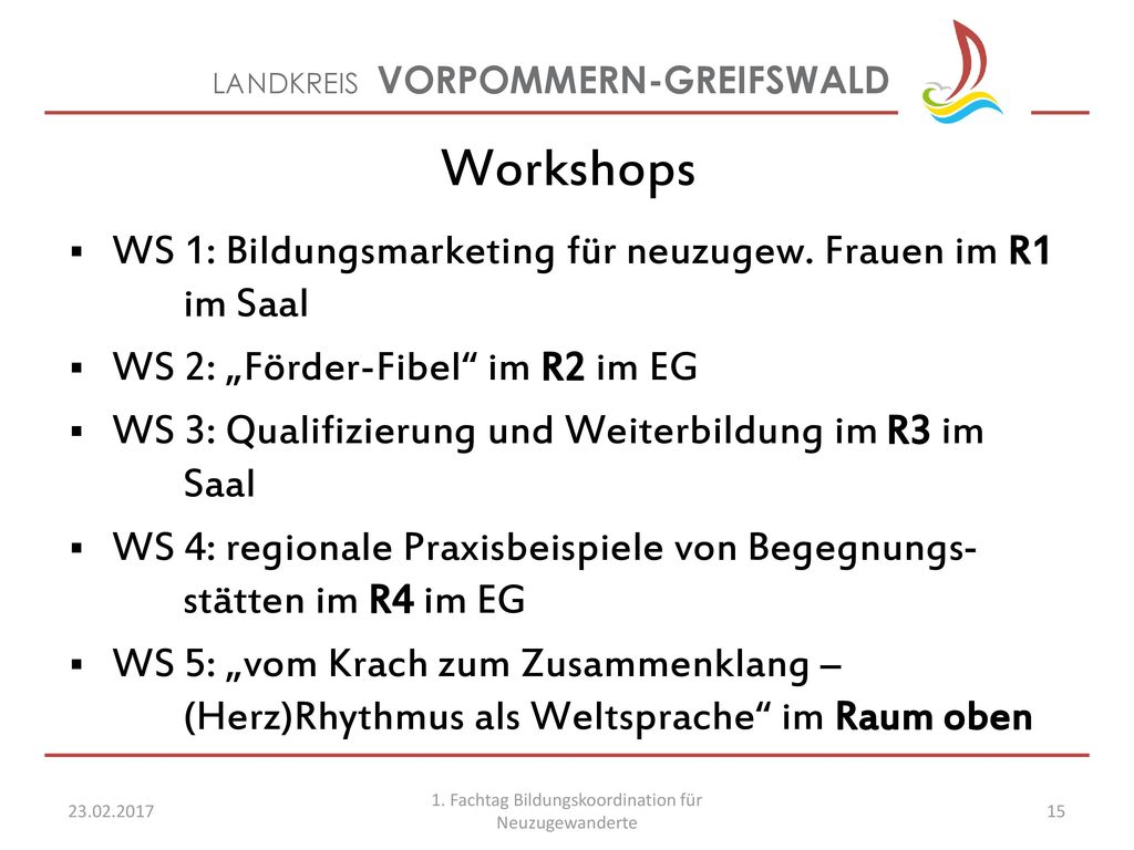 1. Fachtag Bildungskoordination für Neuzugewanderte