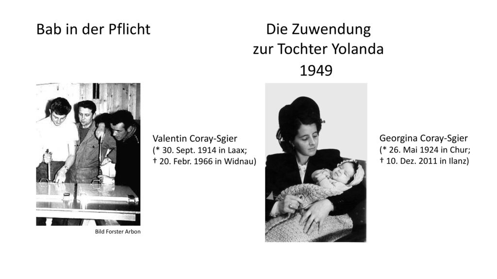 Bab in der Pflicht Die Zuwendung zur Tochter Yolanda 1949
